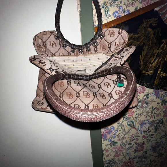 Dooney & Bourke Brown Monogram Tote Bag - Picture 6 of 6